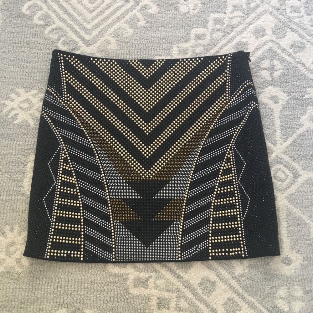 ANGL: Beaded Mini Skirt